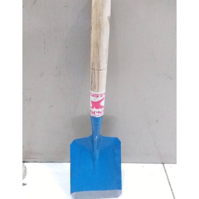  Sekop  biru gagang kayu  6069 Shopee Indonesia