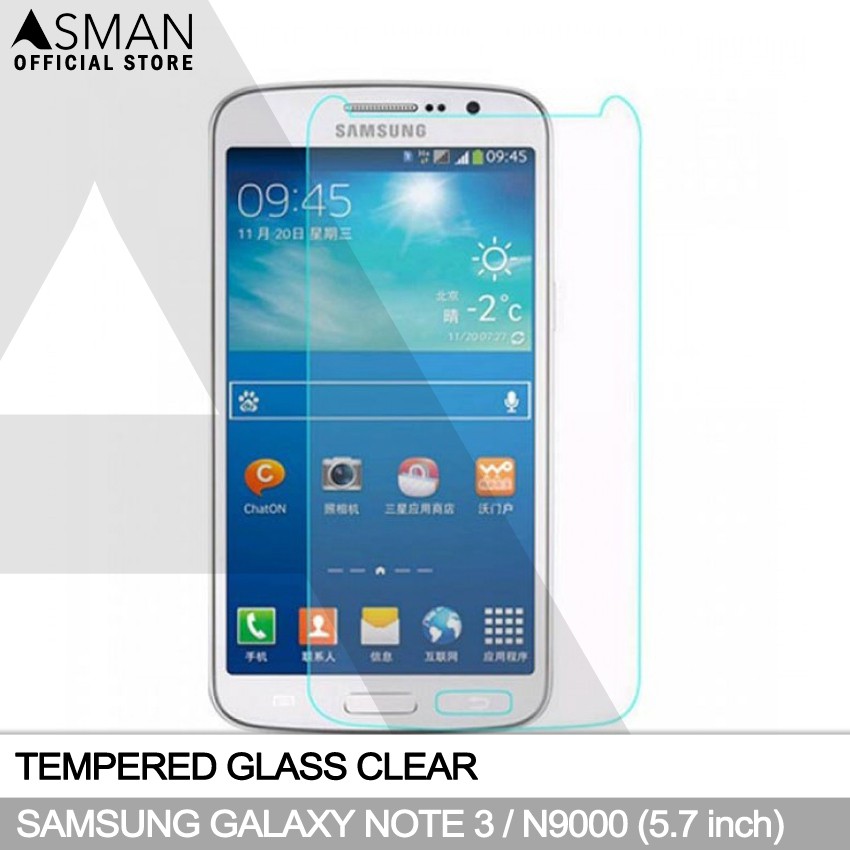 Tempered Glass Samsung Galaxy Note 3 (5.7&quot;) | Anti Gores Pelindung Layar Kaca - Bening