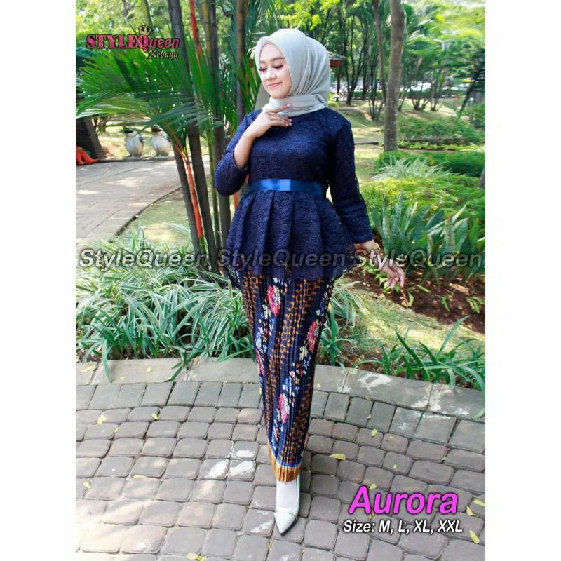 SETELAN KEBAYA AURORA / KEBAYA PINGUIN / KEBAYA BROKAT