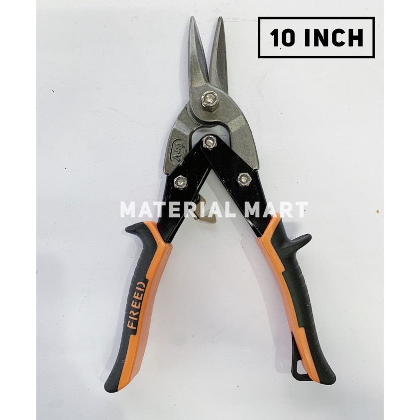 Gunting Baja Ringan 10 Inch | Gunting Holo 10&quot; | Gunting Seng Murah | Material Mart