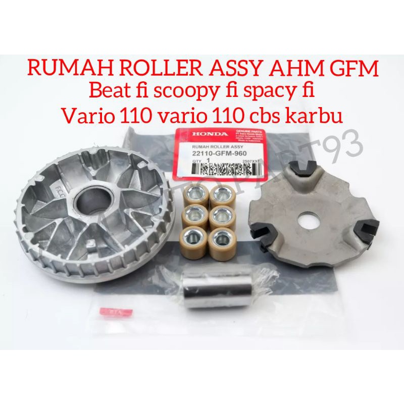 RUMAH ROLLER ASSY BEAT FI SCOOPY FI SPACY FI HONDA GFM