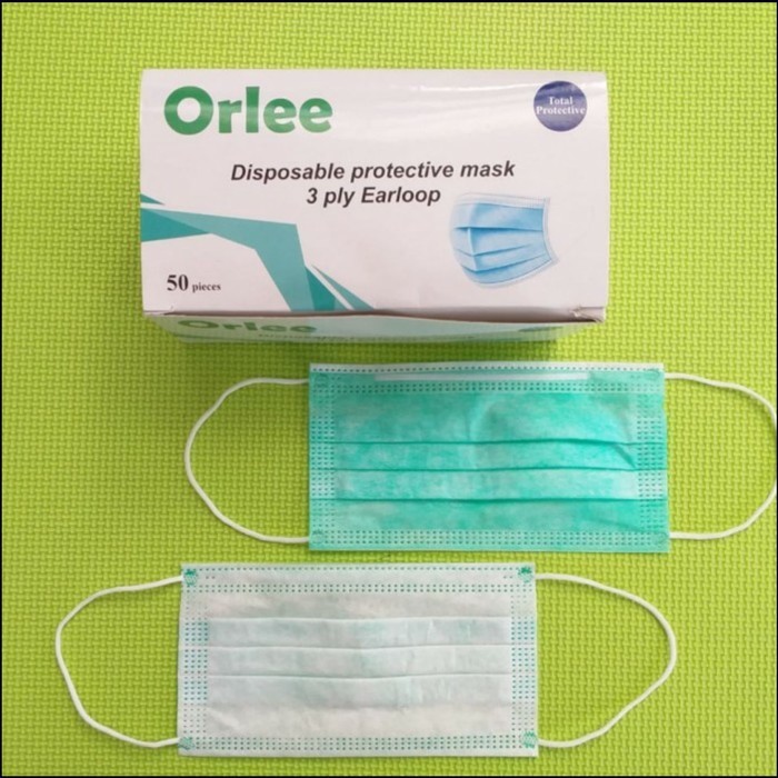 Masker Medis 3 Ply isi 50 Masker Earloop Masker Bedah KEMENKES Emboss