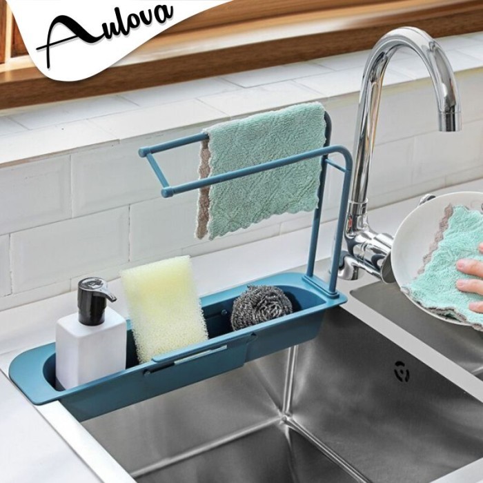 Rak Kotak Plastik Tempat Penyimpanan Spon dan Sabun Cuci Piring G6