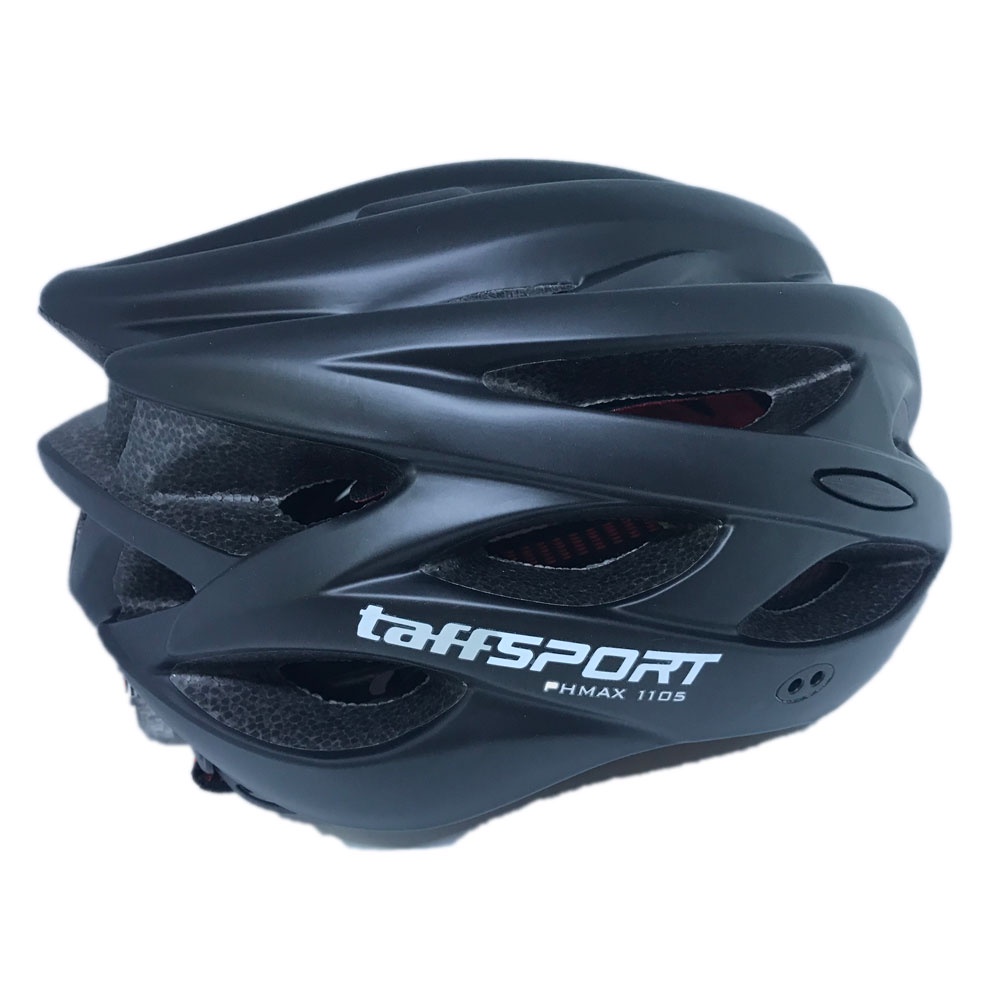 TaffSPORT Helm Sepeda EPS PVC Shell dengan Lampu Backlight