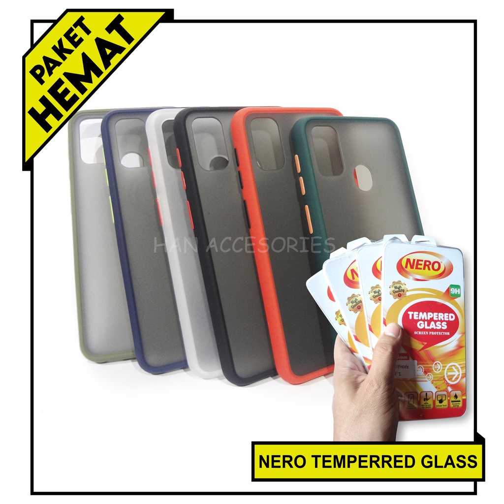 (PAKET HEMAT) Case Fuze Dove + Temperred Glass Samsung Galaxy J6+/J2 PRIME/J5 2015/J7 PRIME/J7 2015/J7 CORE/M31/M21 Hardcase / Matte Colour / Case Candy