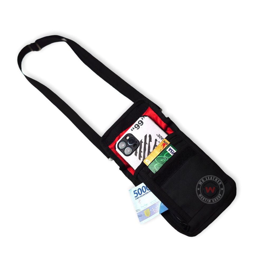 Hanging Wallet Kartu Hp  - Tas Selempang Hp Kekinian Sako Wallet Pria &amp; Wanita