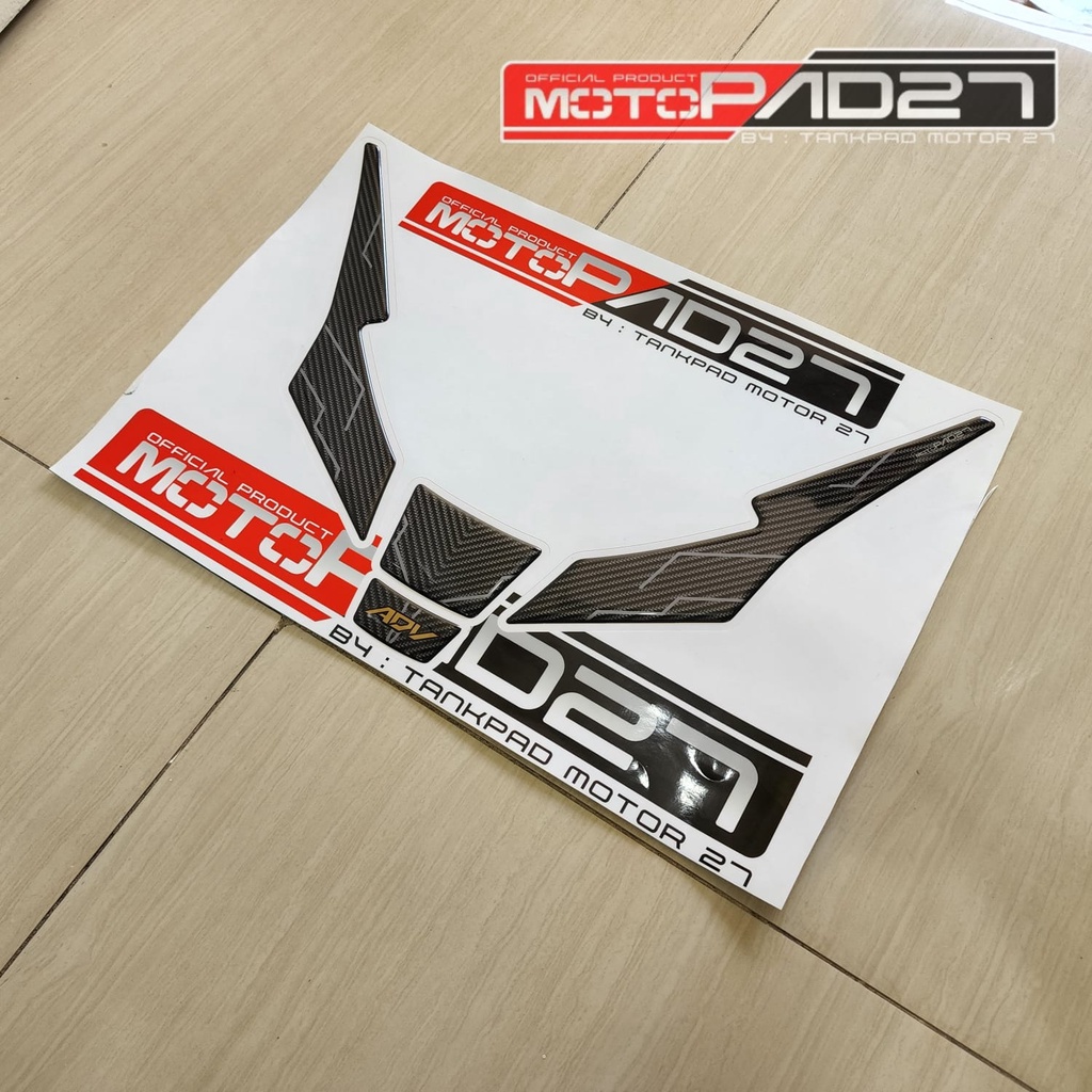 stiker tameng body depan honda ADV 160 carbon resin premium