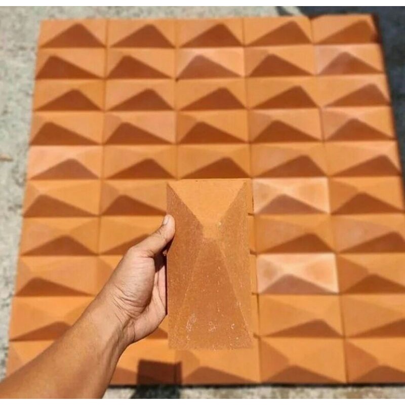 Bata Tempel 3D Wall Panel Dinding 3D Motif Kombinasi