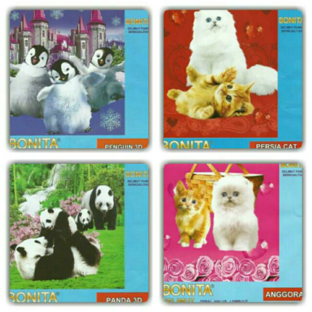 Selimut Bonita ukuran 160x200 motif persia cat  penguin 