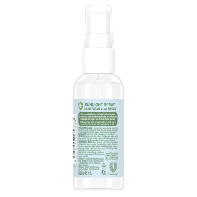 Sunlight on the go disinfectant spray untuk alat makan 45ml