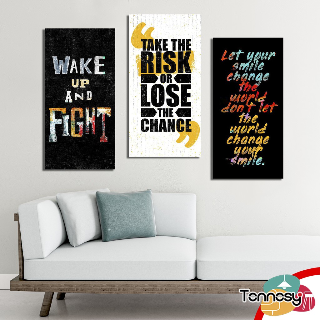 HIASAN DINDING KATA MOTIVASI WALL DEKOR PAJANGAN KAYU POSTER DEKORASI DINDING KAMAR RUMAH