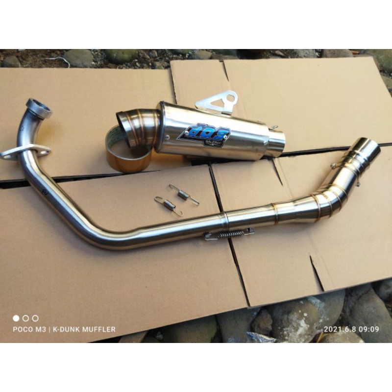 Knalpot racing DOS satria Fu Honda Sonic CBR 150R Vixion