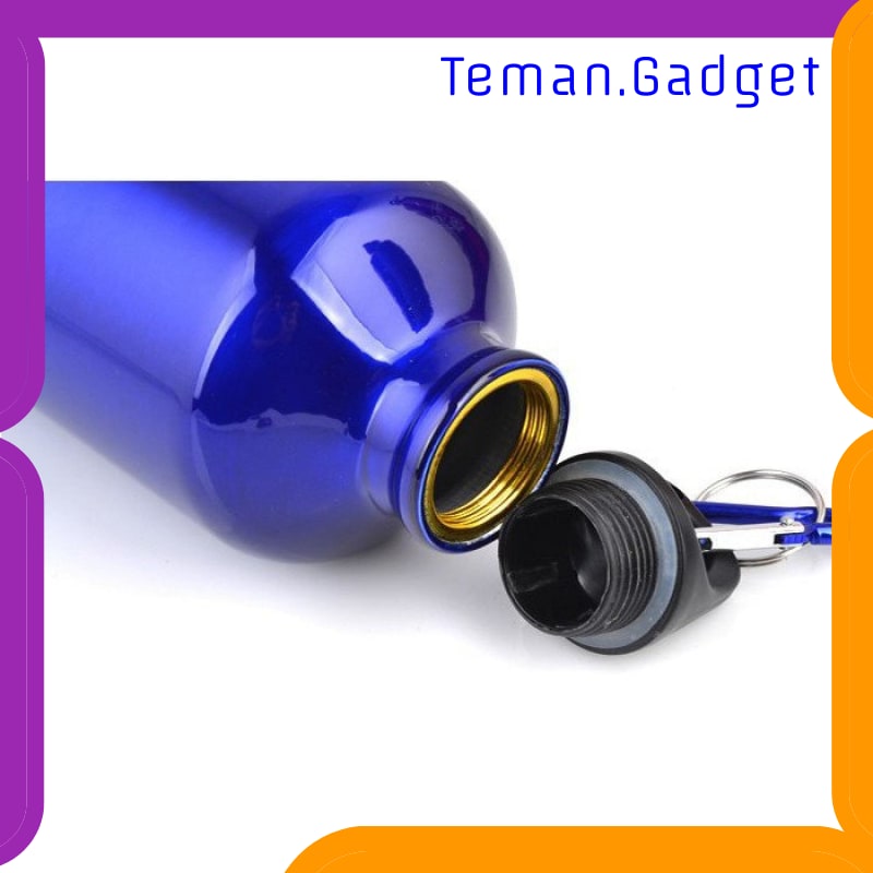 TG-OL012 TAFFSPORT BOTOL MINUM OLAHRAGA ALUMINIUM 750ML DENGAN KARABINER - H2GO