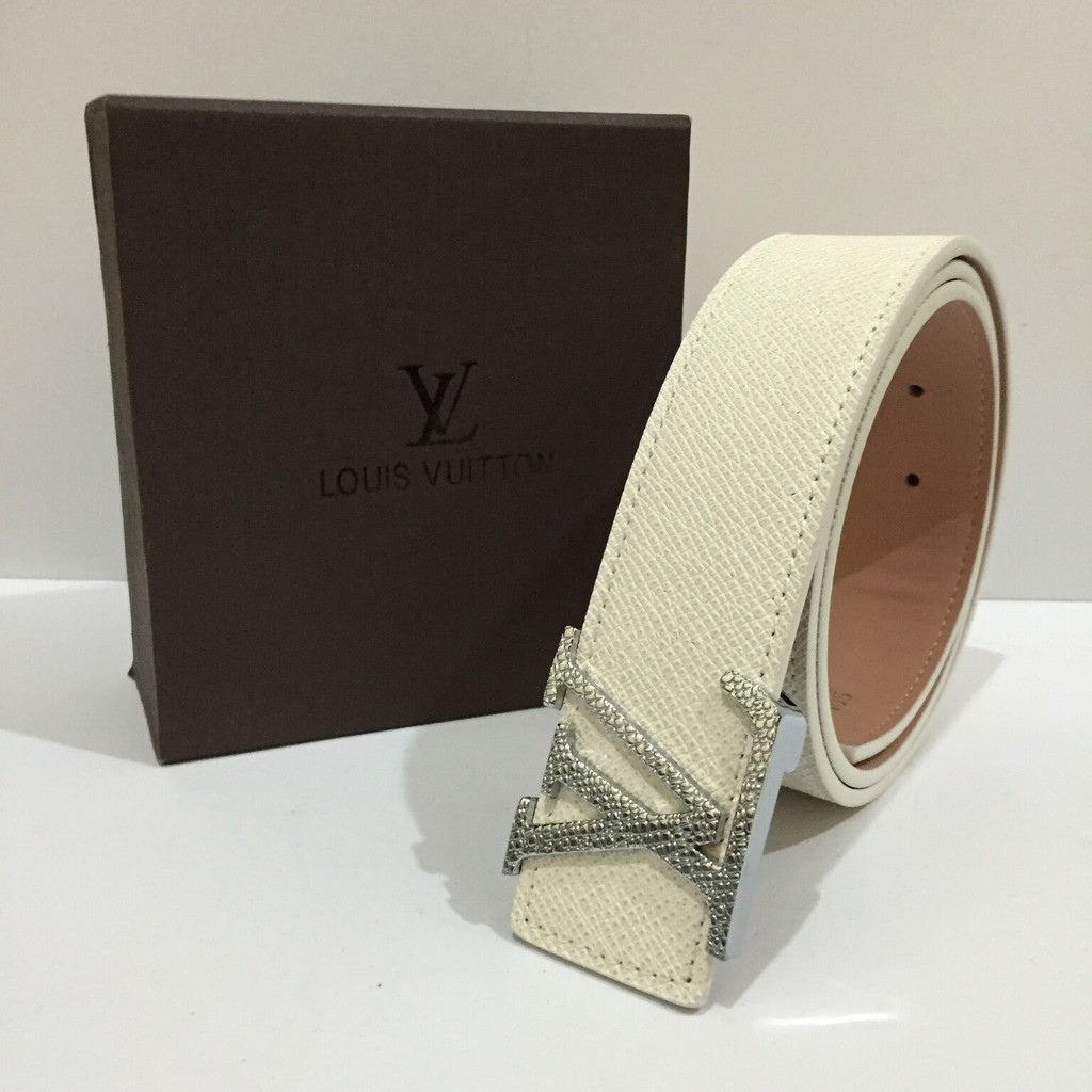 Ikat Pinggang LV Taiga PUTIH Gesper Louis Vuitton Tali Ikat Pinggang LV Taiga PUTIH Gesper Louis Vuitton Tali