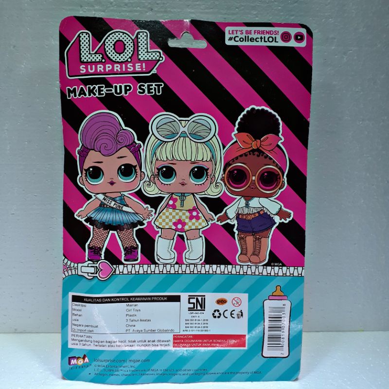 Make up_LOL_surprise/cosmetic for beautiful girl/Mainan anak make-up set