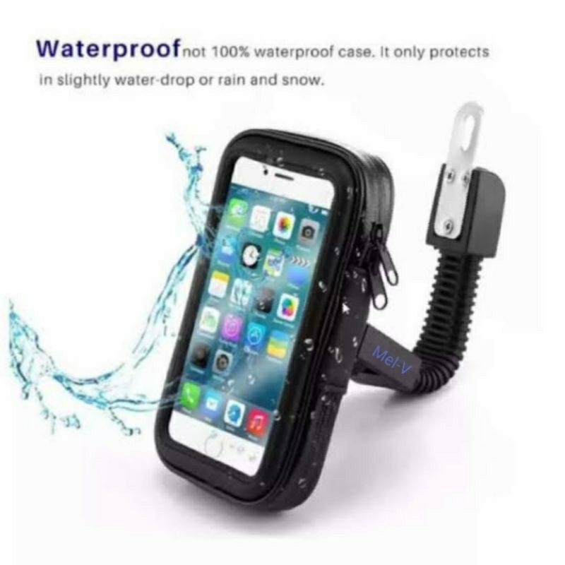 Holder Hp Sepeda Motor Waterproof - Holder Gps Handphone Sepeda Motor Spion(RJM02)