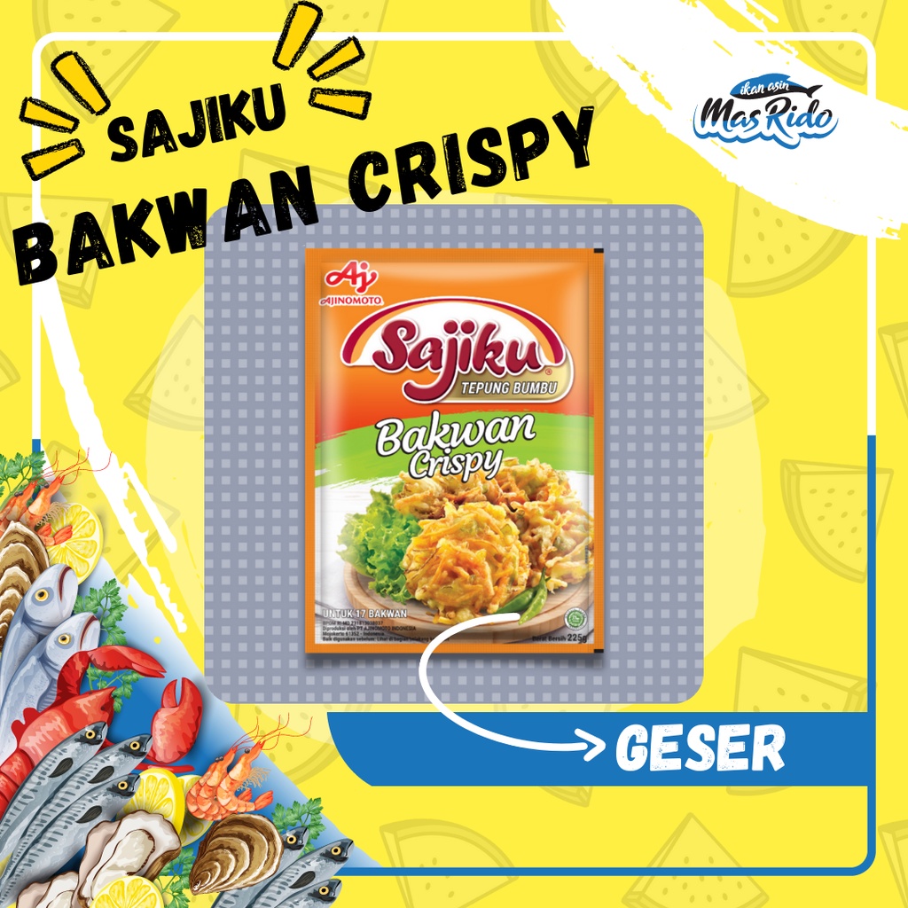 

Sajiku Tepung Bumbu Bakwan Crispy 225 Gram Tepung Bakwan Praktis Termurah