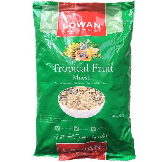 

PROMO ENAK LOWAN TROPICAL FRUIT MUESLI (500GR) Terlaris