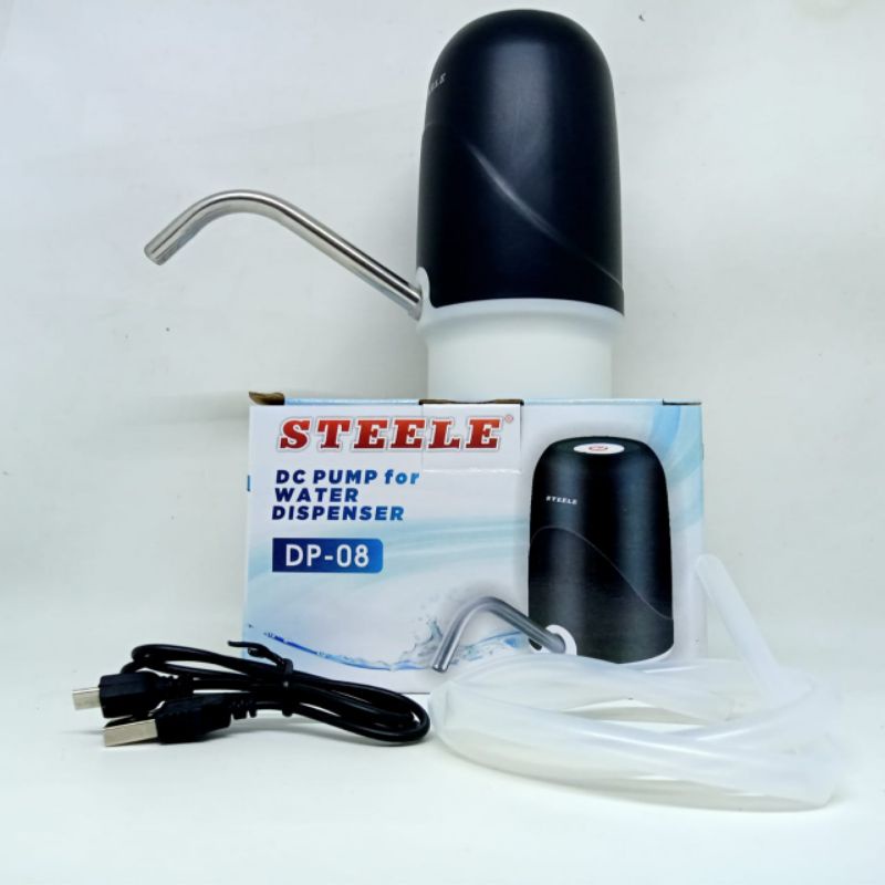 Pompa Galon Air Elektrik Cas Steele Dp08 Pompa Air Steele Dp-08 Pompa Air Galon Steele Dp 08 Praktis