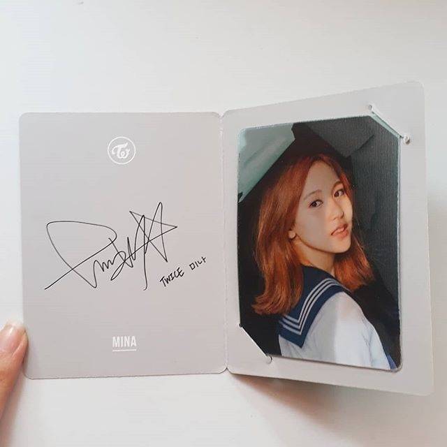 MINA TWICE SPECIAL LENTICULAR PHOTOCARD FROM PAGE TWO ALBUM