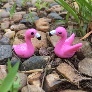 Blue22pcs Mini Garden Malefemale Flamingo Animal Micro