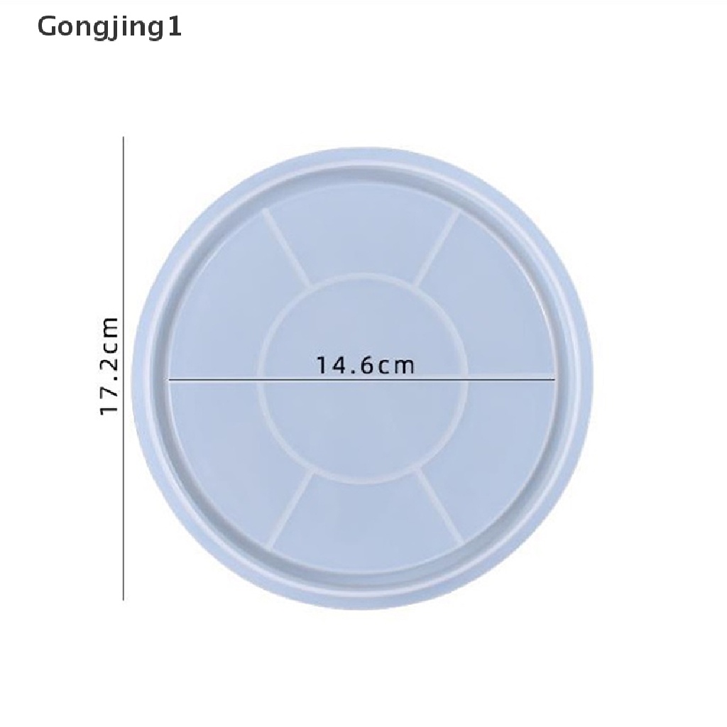 Gongjing1 Cetakan Epoxy Resin DIY Bentuk Bulat Besar Bahan Silikon