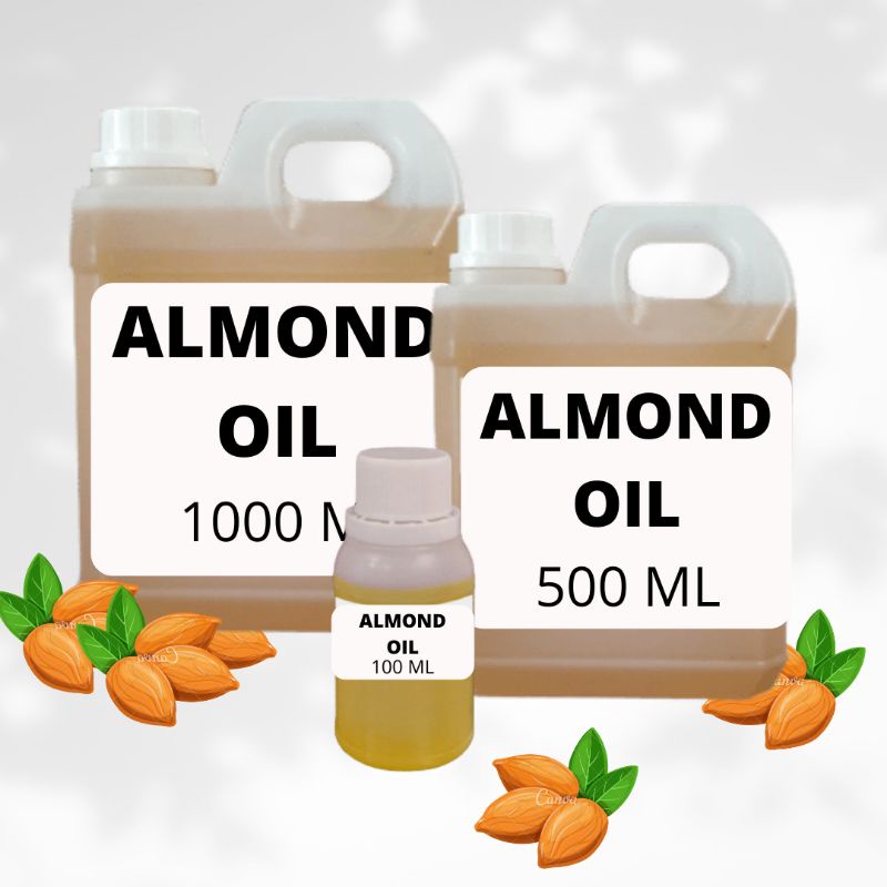 Sweet Almond Oil 100% Murni 500 ml 1000 ml | Carrier Oil | Cosmetic Grade ASLI |