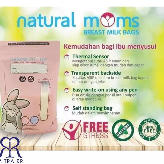 CRC.16Ap22y– Natural Moms Breastmilk Storage Bags 100 Ml / 120 Ml / 150 Ml - Kantong Plastik ASI Nat