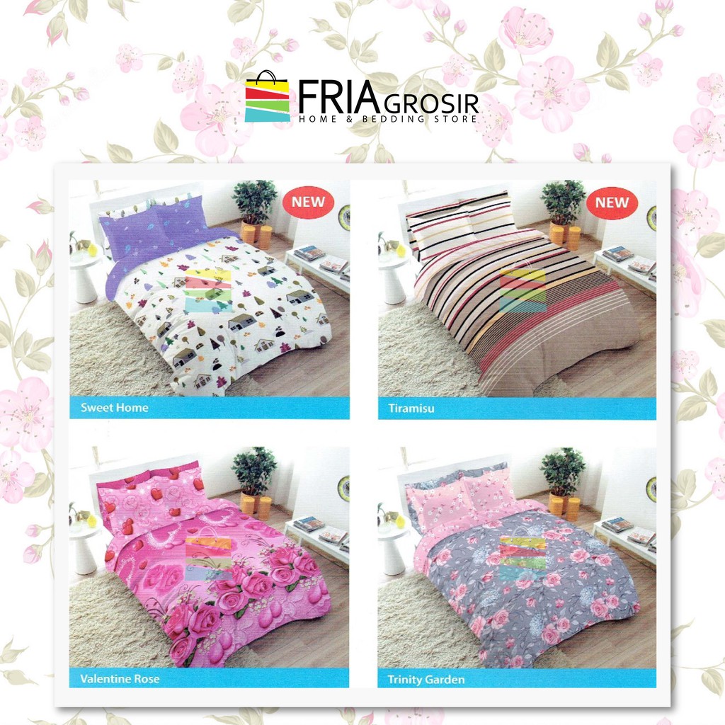 FATA Bed Cover 180X200 KING TINGGI 20 CM MOTIF  MINIMALIS 