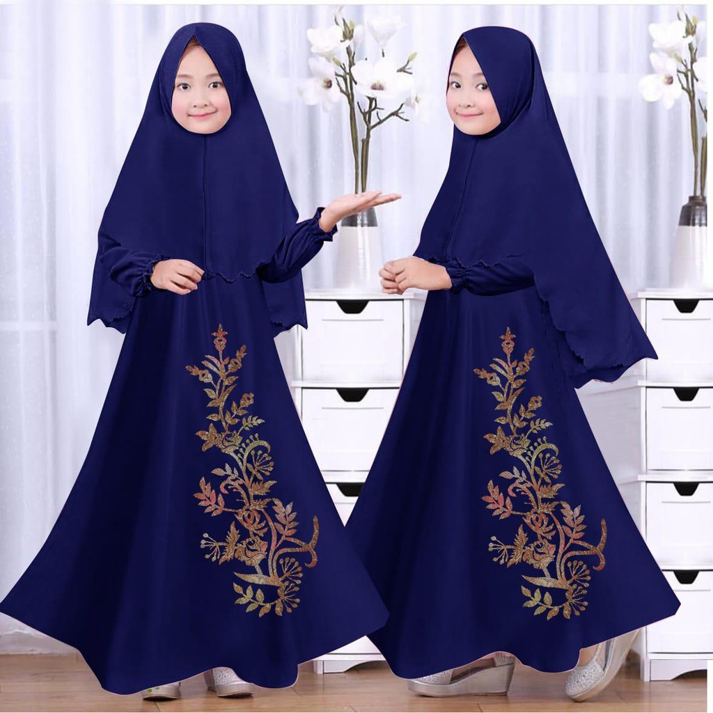 HOPYLOVY Gamis Anak Bunga Flower Kids