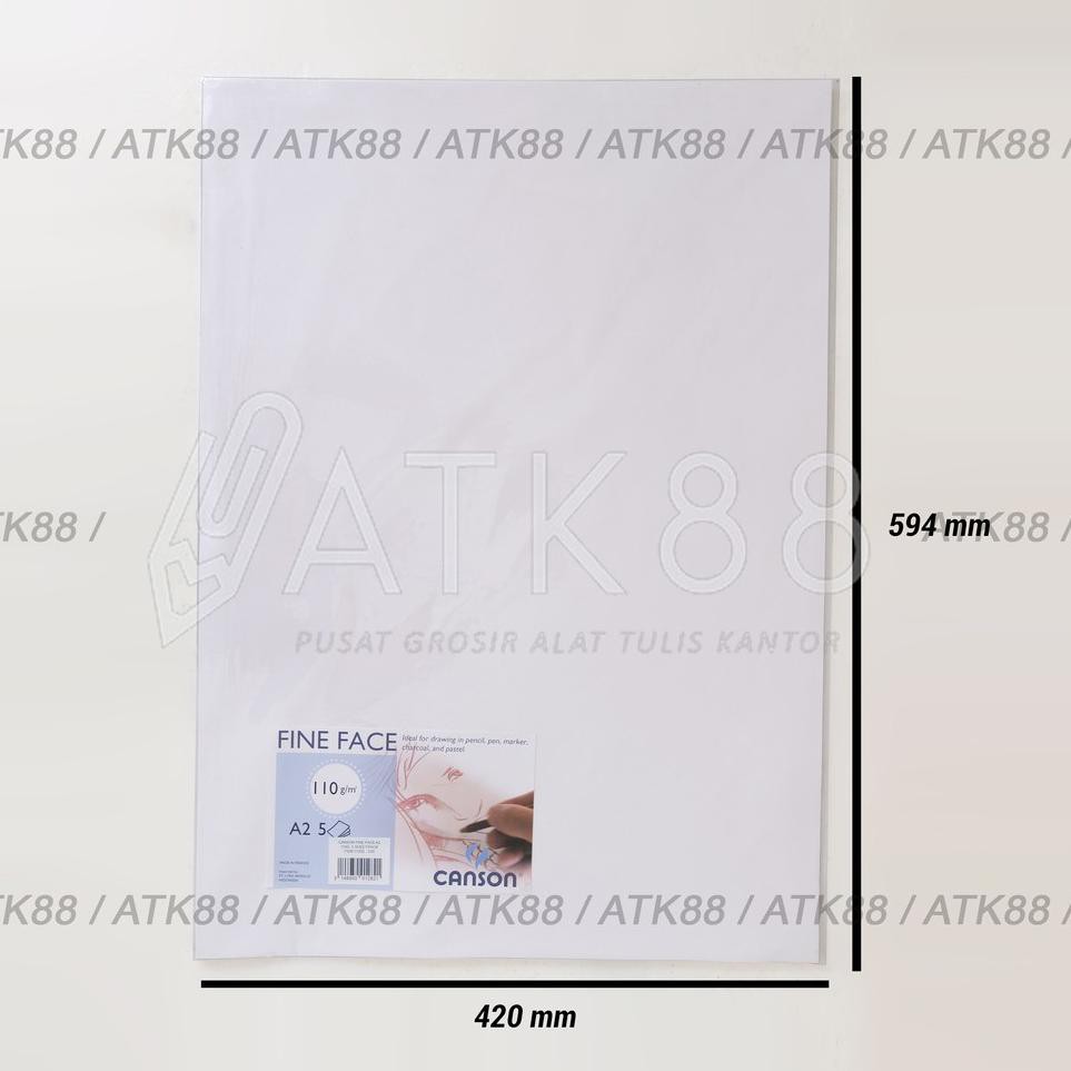 

GE Canson Fine Face 110 Gsm A2 Kertas Gambar Pencil Pastel Paper 5 Lembar GE Pasti Murah_