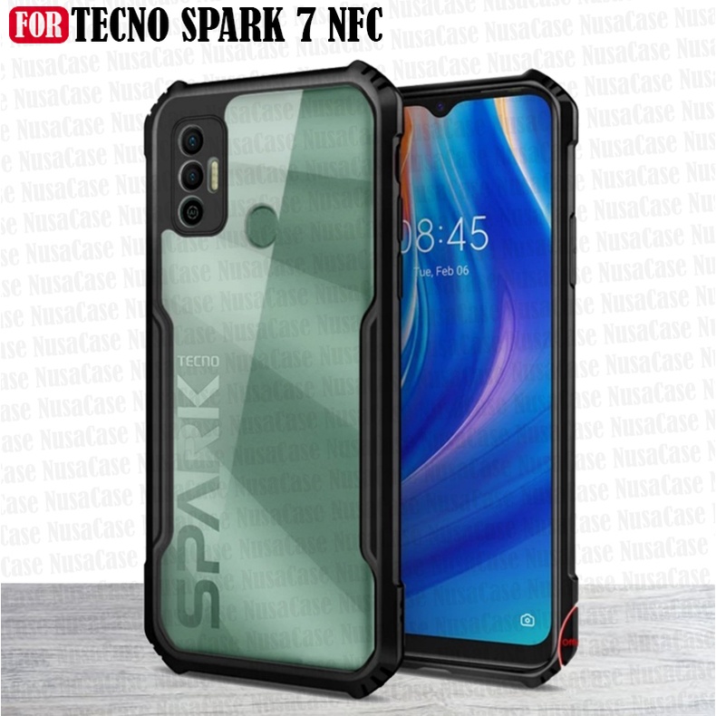 Case Tecno Spark 7 NFC Hardcase Transparant Protect Camera Case Casing