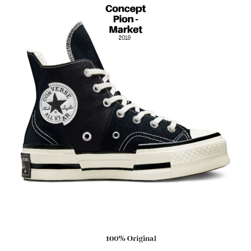 Converse Chuck 70 Plus Canvas HI Black/Egret/Black