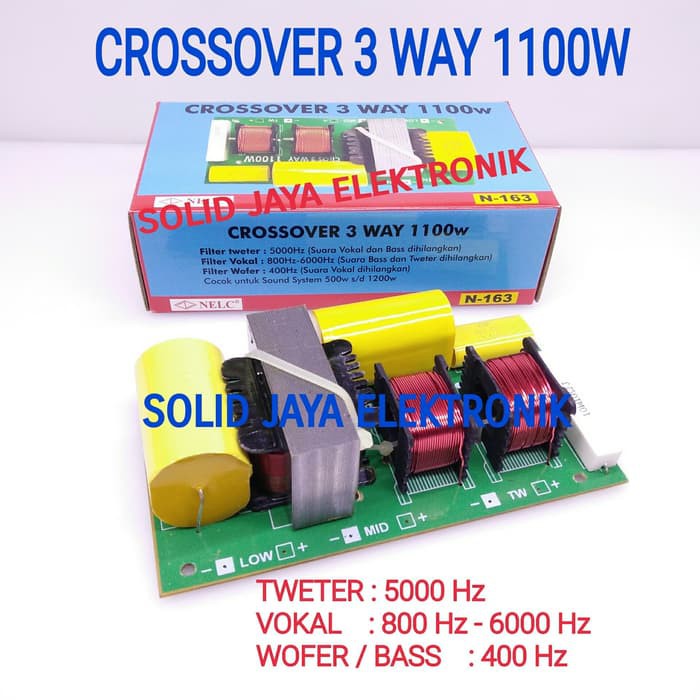 CROSSOVER 3 WAY 1100W NELC N-163 TWEETER - MIDLE - WOOFER CROSOVER CROSOFER CROSSOFER KROSOFER KROSSOFER PASIF 3 WAY TWITER TWEETER TWETER MIDLE MIDLLE VOKAL VOCAL - WOFER WOOFER 1100 WATT 1100W MURNI NELC KROSSOVER PASIF NELC N163 163 ASLI ORIGINAL