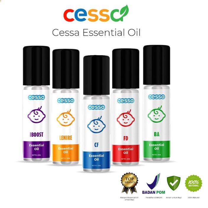 Cessa baby oil essensial oil cessa Baby 0-3 tahun Fever Drop , Cough n Flu , Lenire , Bugs Away dan Immune Booster / Herbal Bayi / Obat Flu Bayi / Obat Batuk Bayi Obat demam bayi cessa baby oil minyak telon obat penurun panas obat sakit perut bayi