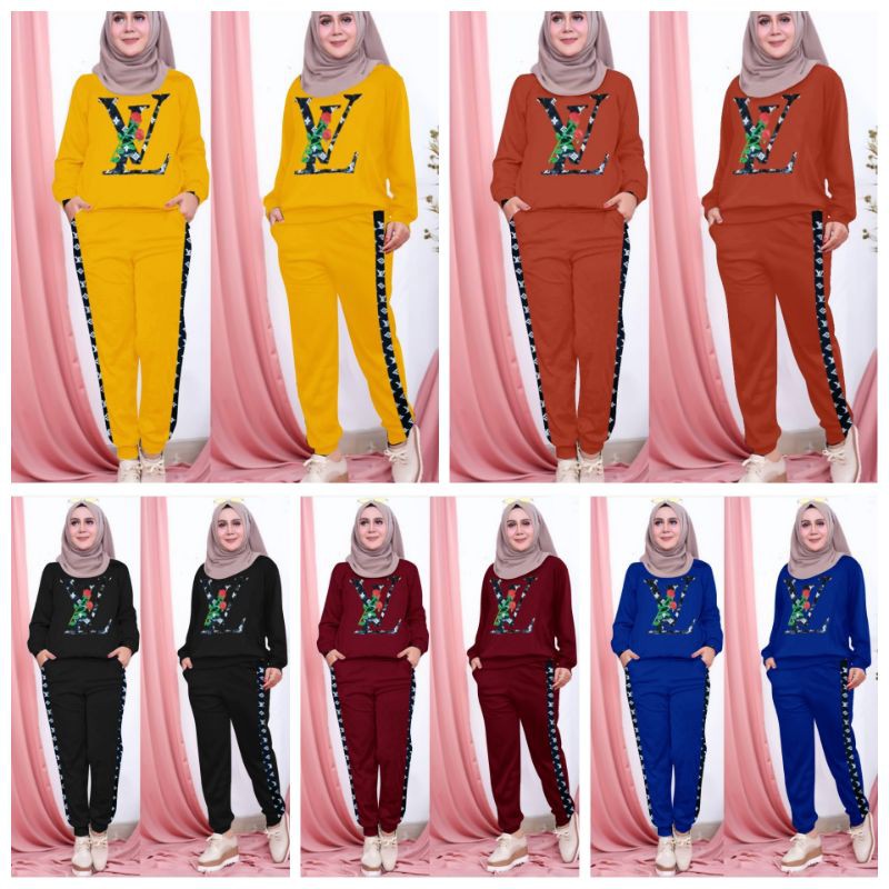 SET LESTY KEJORA FH stelan muslim babyterry set gamis kekinian