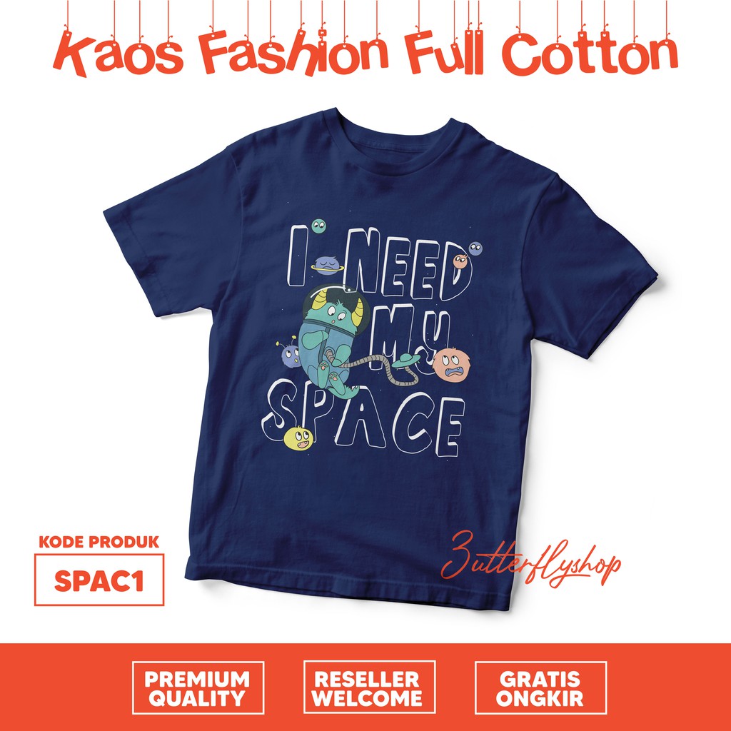 [KAOS ANAK] Laki lelaki space dog astronout full cotton katun nyaman murah