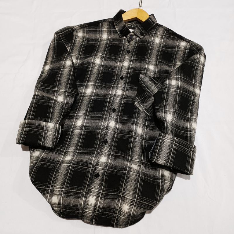 Kemeja flanel pria unisek flanel wanita panjang kotak-kotak kualitas impor bisa pilih motif-Veterano sweet