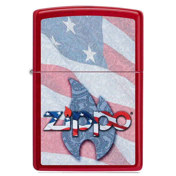 Original Zippo Zippo Flag Design 49781 Madein USA
