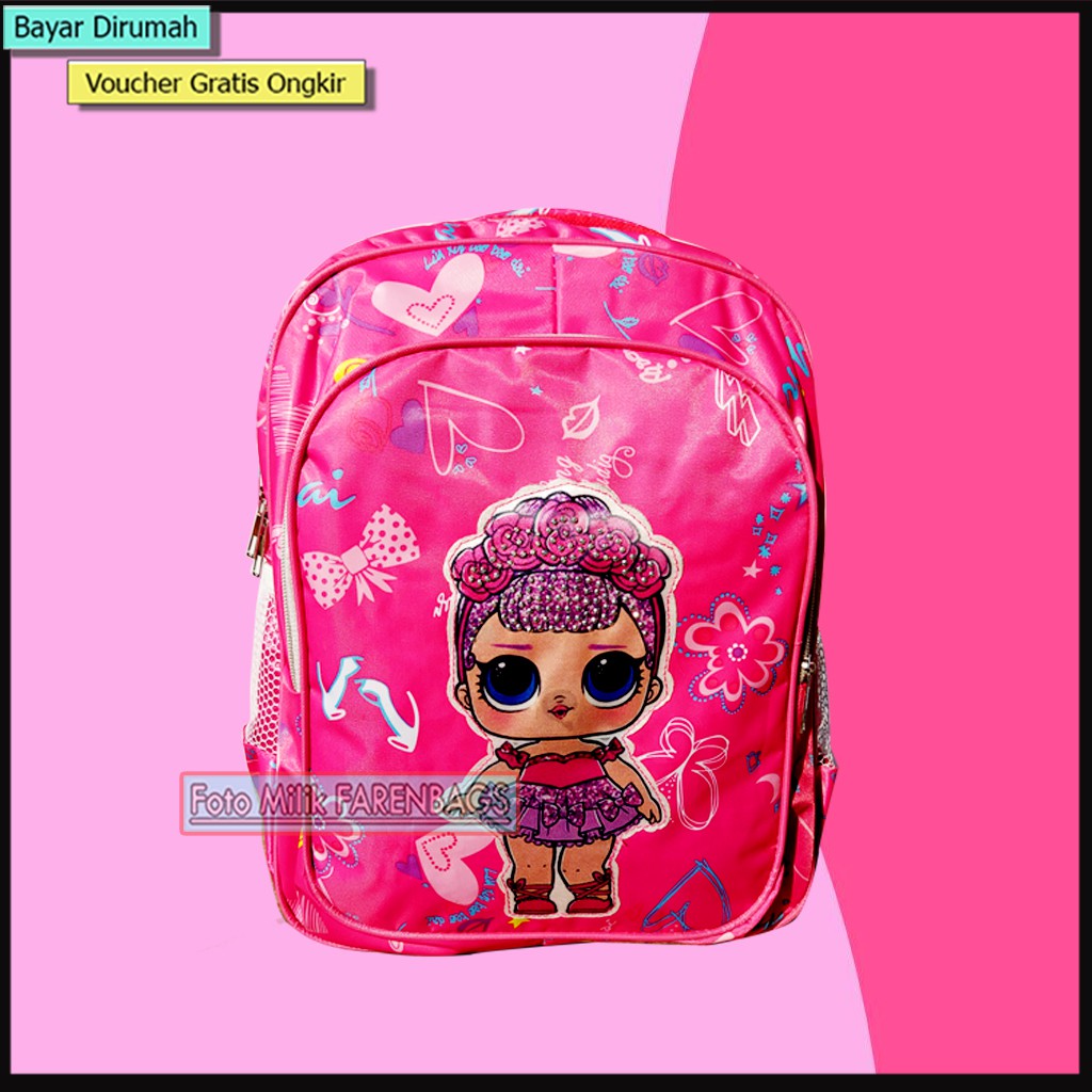 Tas Sekolah Anak Play Group hingga TK Lampu LED Tas Lampu Anak TK Tas Anak Perempuan ( LED )