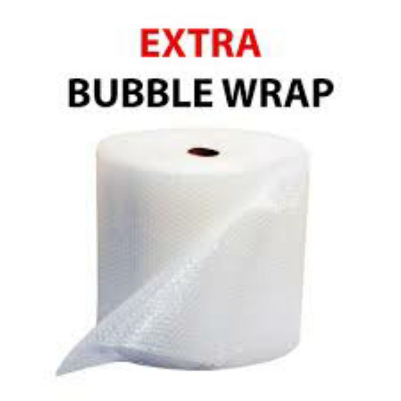 

Extra bubble wrap tambahan packing