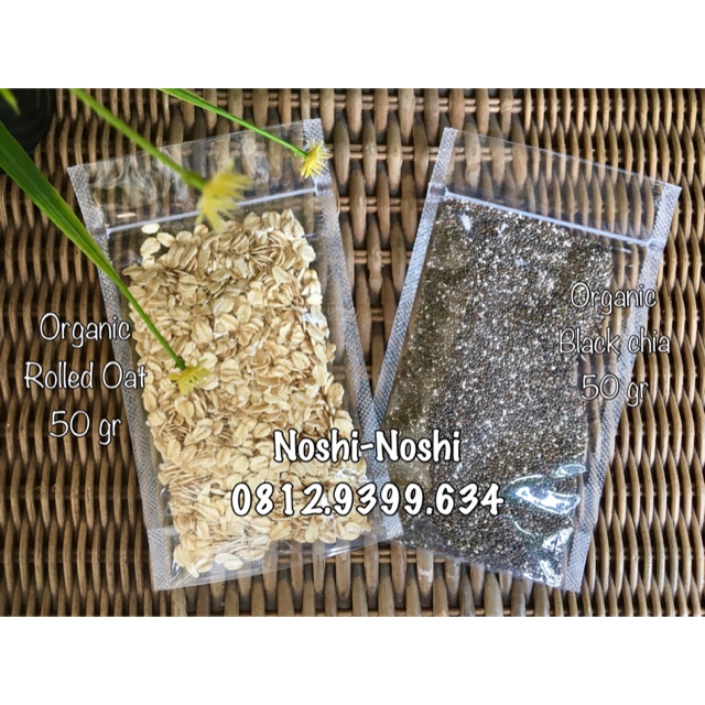 Paket Organic Chia Seed &amp; Organic Rolled Oat