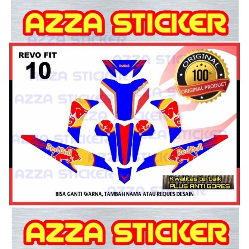 Sticker Striping Decal Revo Fit Full Body, Sticker Decal Revo Full Body, Decal Revo Fit 10