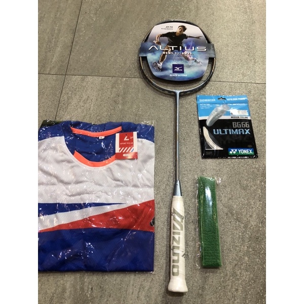 raket mizuno altius 05 vigor 100% original paket lengkap