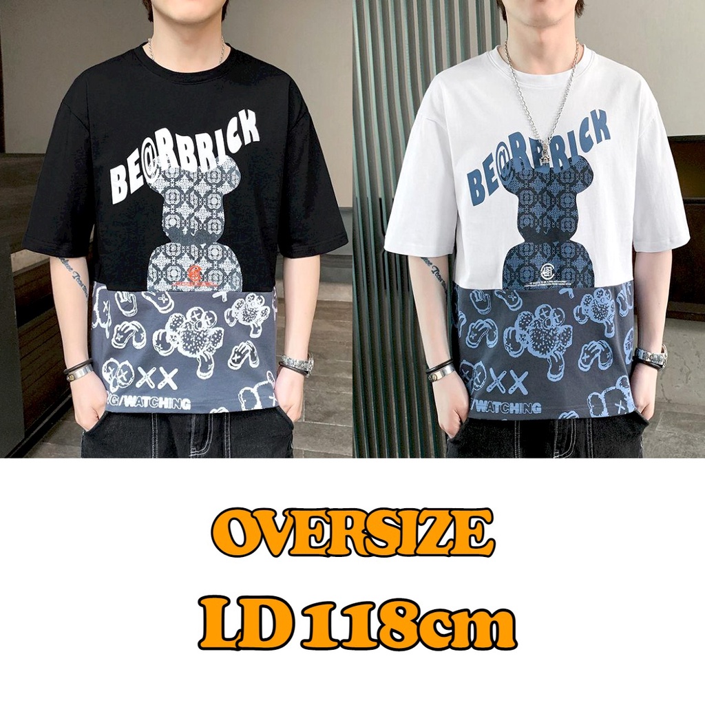 Asgard777 - Baju Oblong OVERSIZE BEARBRICK / baju pria / kaos / baju cowok / baju cowok kekinian / baju cowok distro / baju pendek