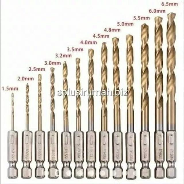 Matabor mata bor hed titanium hss drill bits set 13 pcs 13pcs