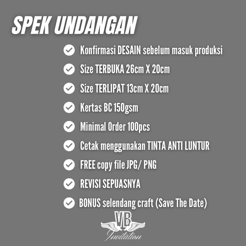 Undangan Acara Pernikahan Sabuk Terbaru Murah Simpel  Cantik Proses Cepat SIZE 13X20