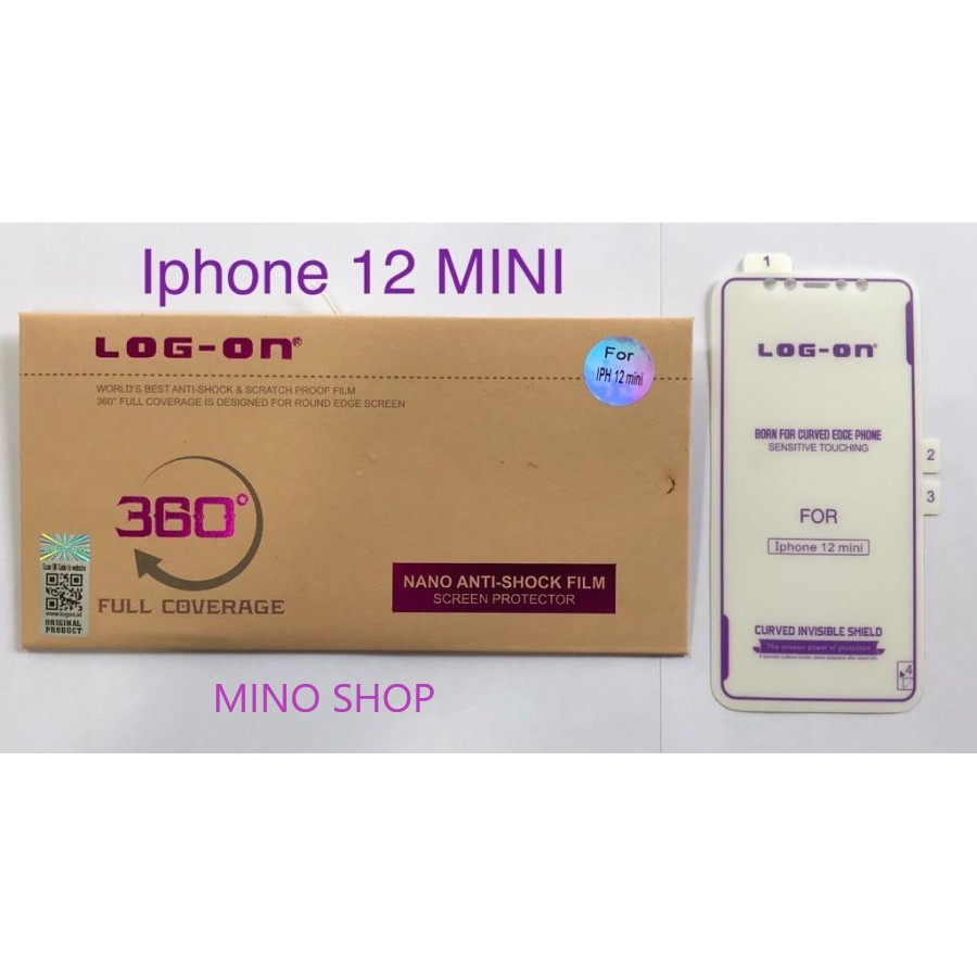 ANTISHOCK LOG ON IPHONE 12 MINI SCREEN PROTECTOR - ANTIGORES JELLY