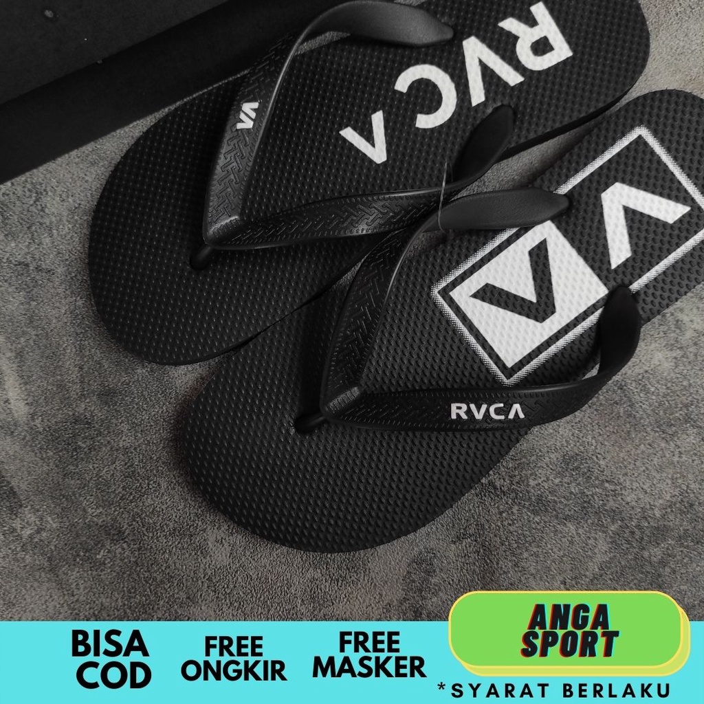 SANDAL PRIA JEPIT RVCA KUALITAS PREMIUM / SENDAL JEPIT DISTRO KASUAL / SANDAL JEPIT SANTAI REMAJA KEKINIAN / SENDAL SURFING COWOK ABG