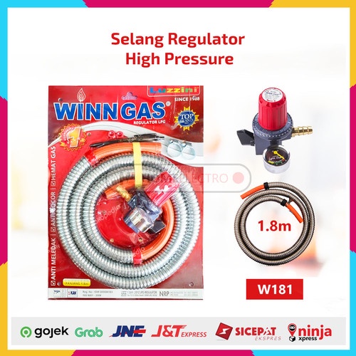 BEST Selang Regulator Winn Gas High Pressure Tekanan Tinggi + Ampere W181 terbaik
